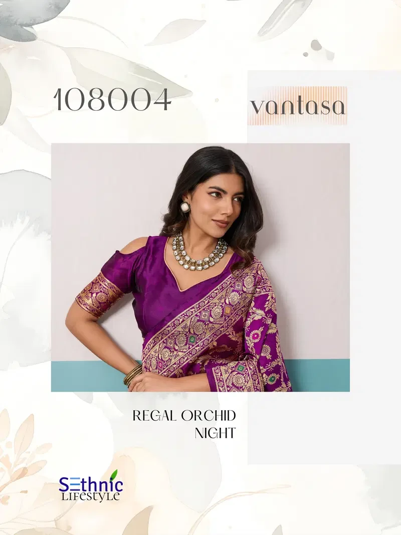 Sethnic Vantasa Woven Banarasi Silk Traditional Saree Collection - Image 3