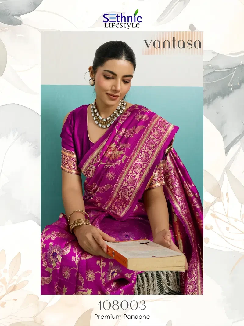 Sethnic Vantasa Woven Banarasi Silk Traditional Saree Collection - Image 4