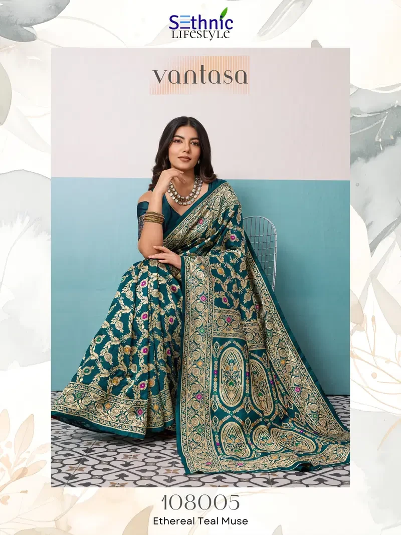 Sethnic Vantasa Woven Banarasi Silk Traditional Saree Collection - Image 5