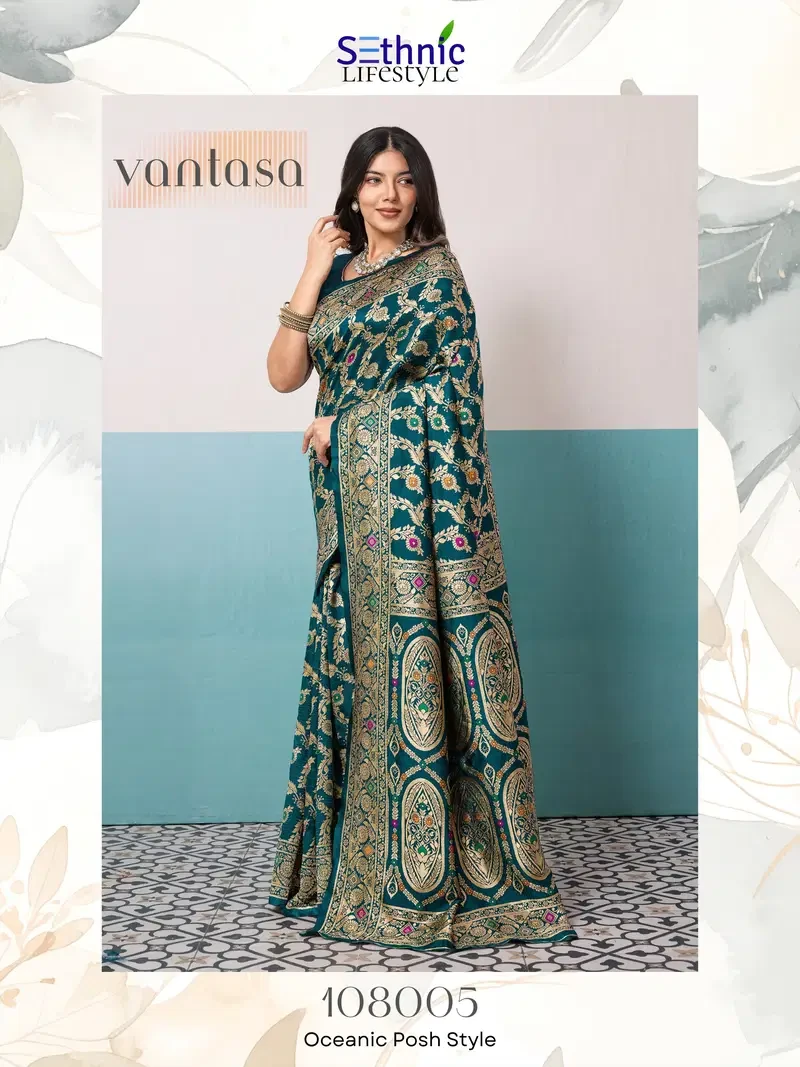 Sethnic Vantasa Woven Banarasi Silk Traditional Saree Collection - Image 7