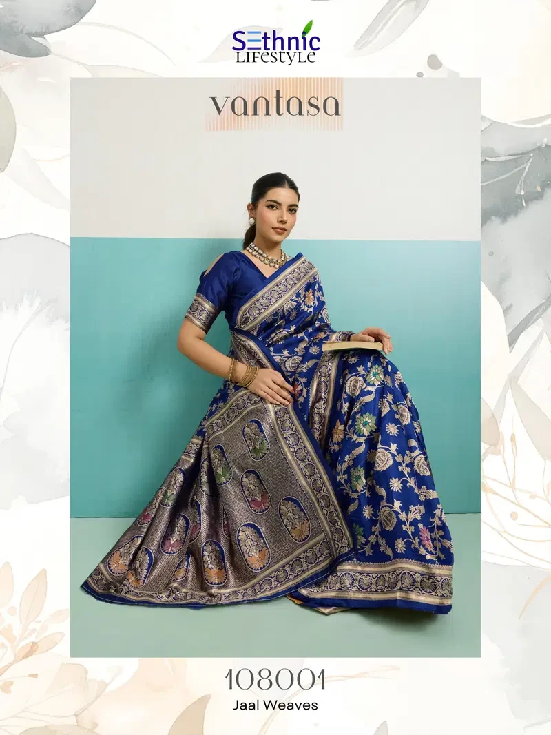 Sethnic Vantasa Woven Banarasi Silk Traditional Saree Collection - Image 8