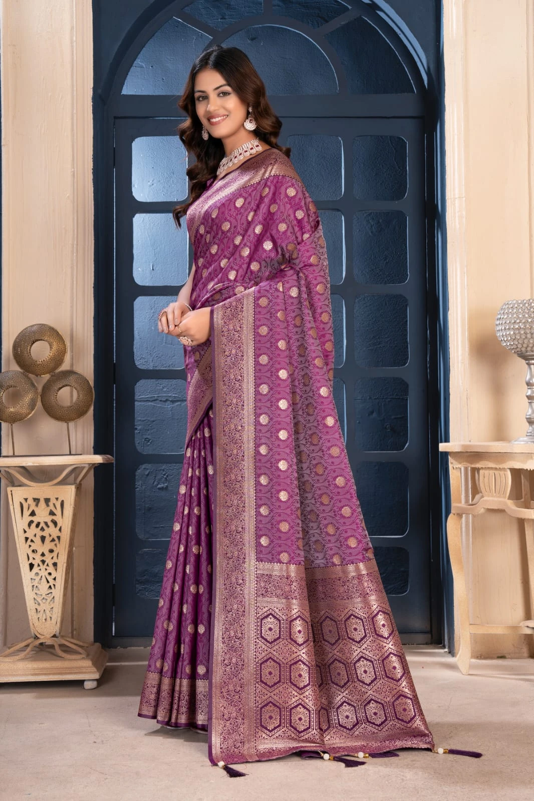 Sf Silk Vol 10 Banarasi Silk Jacquard Work Saree Collection - Image 10