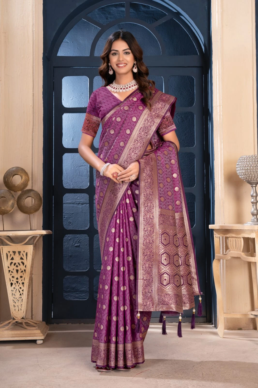 Sf Silk Vol 10 Banarasi Silk Jacquard Work Saree Collection - Image 11