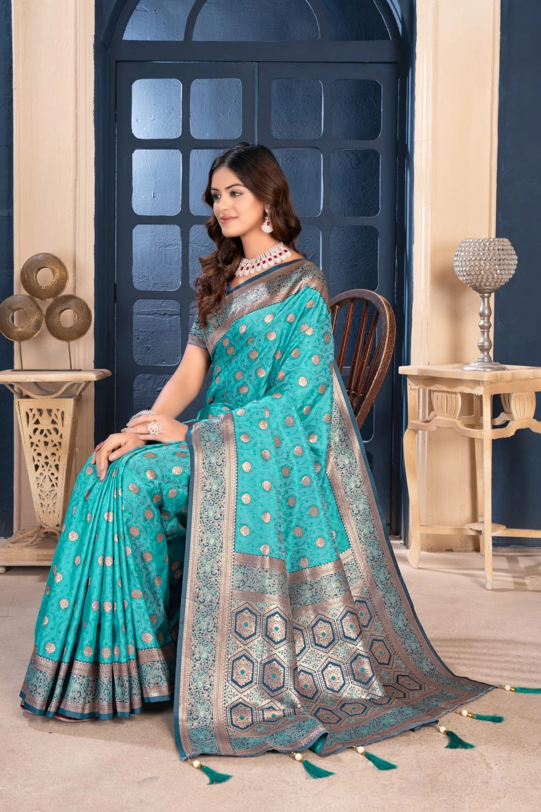 Sf Silk Vol 10 Banarasi Silk Jacquard Work Saree Collection - Image 14