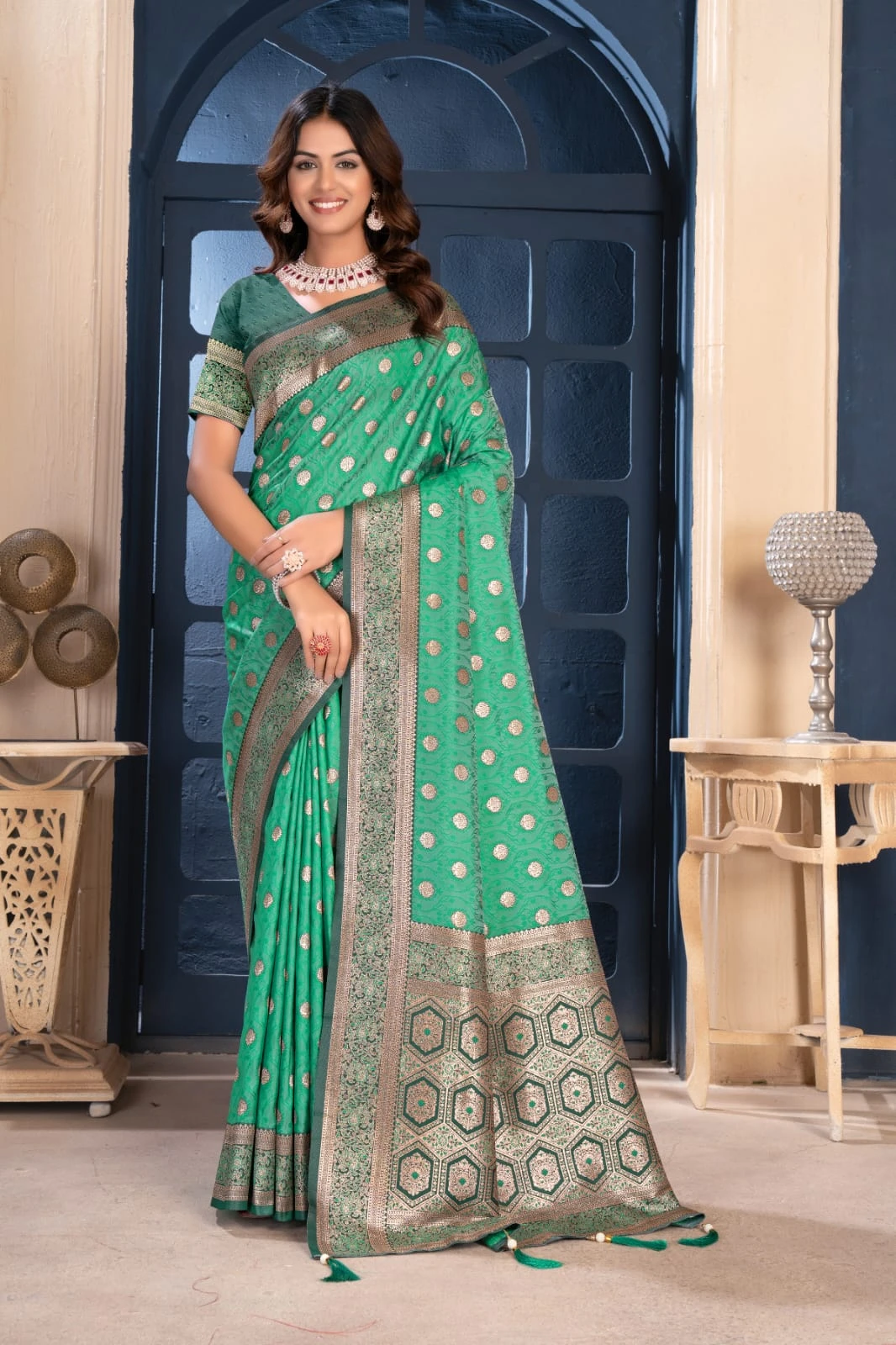 Sf Silk Vol 10 Banarasi Silk Jacquard Work Saree Collection - Image 3