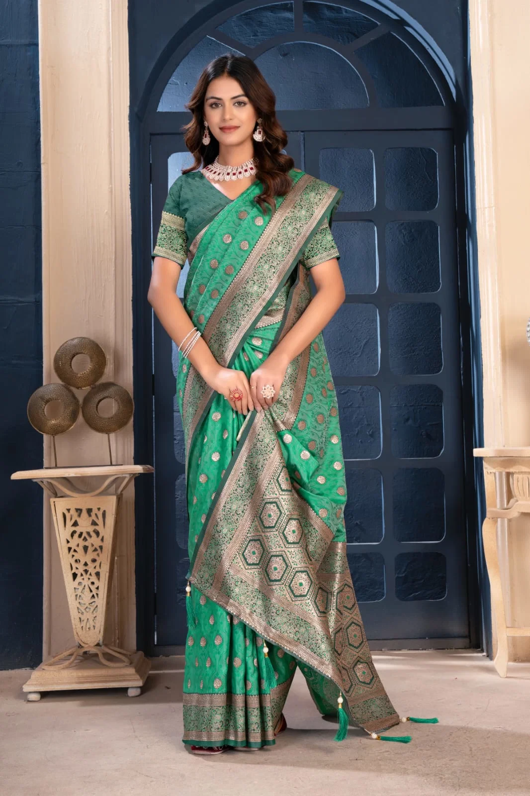 Sf Silk Vol 10 Banarasi Silk Jacquard Work Saree Collection - Image 4