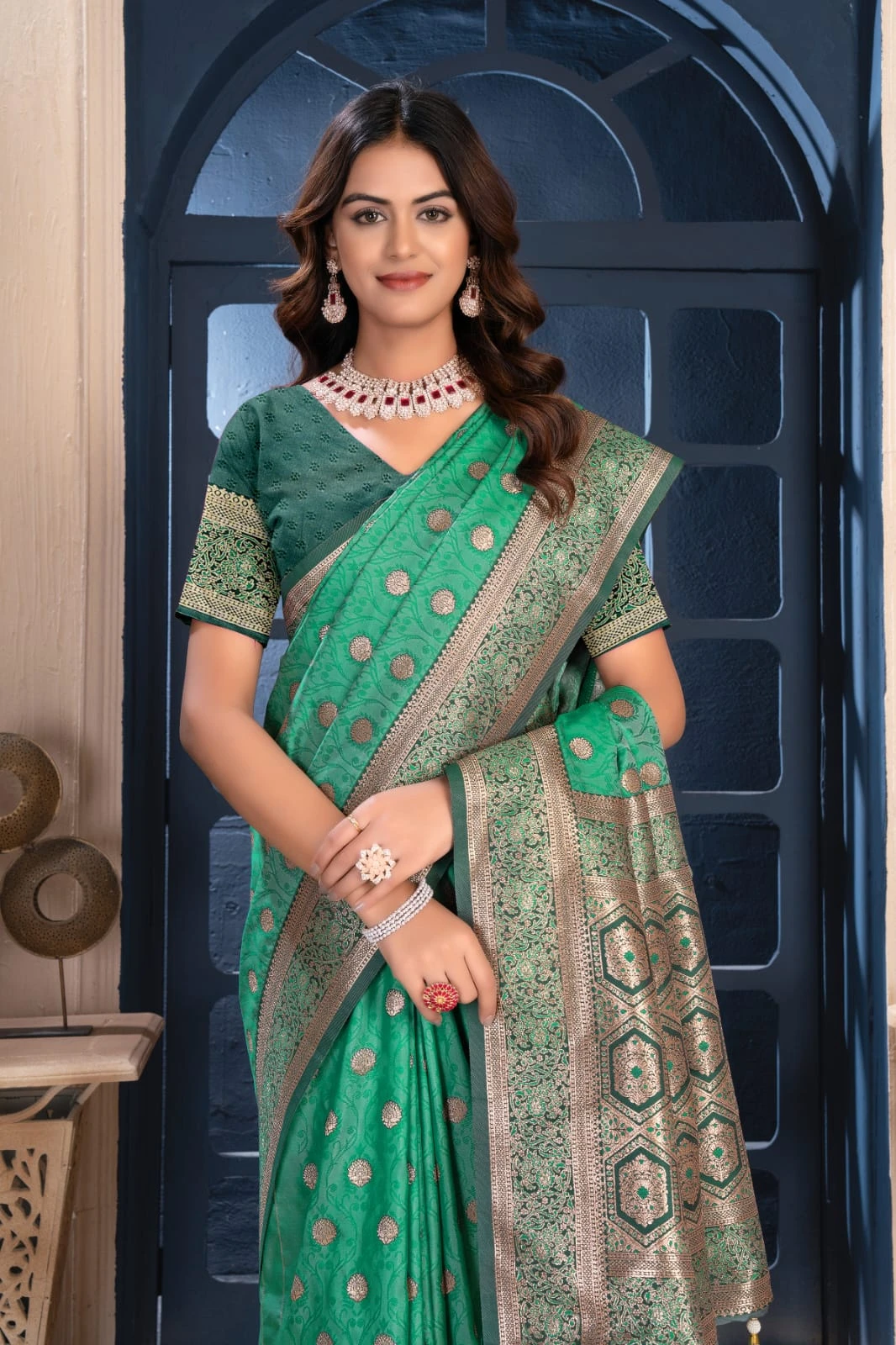 Sf Silk Vol 10 Banarasi Silk Jacquard Work Saree Collection - Image 5