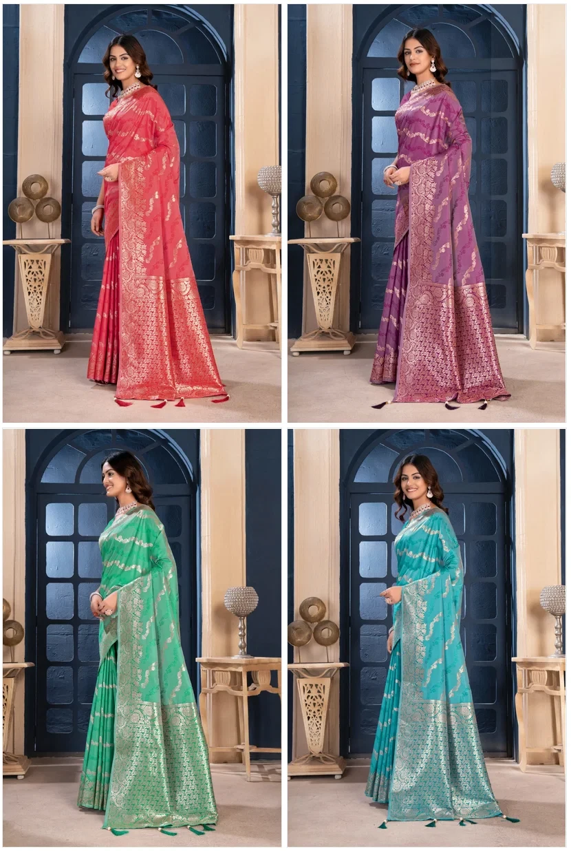 Sf Silk Vol 11 Banarasi Silk Jacquard Work Saree Collection - Image 10