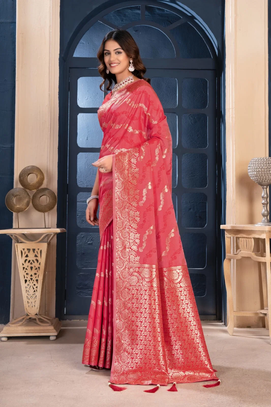 Sf Silk Vol 11 Banarasi Silk Jacquard Work Saree Collection - Image 2