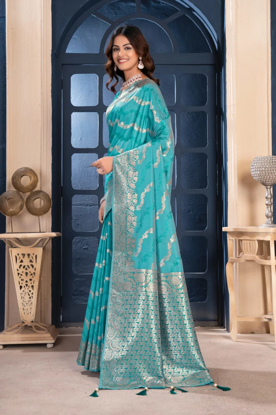 Sf Silk Vol 11 Banarasi Silk Jacquard Work Saree Collection - Image 6