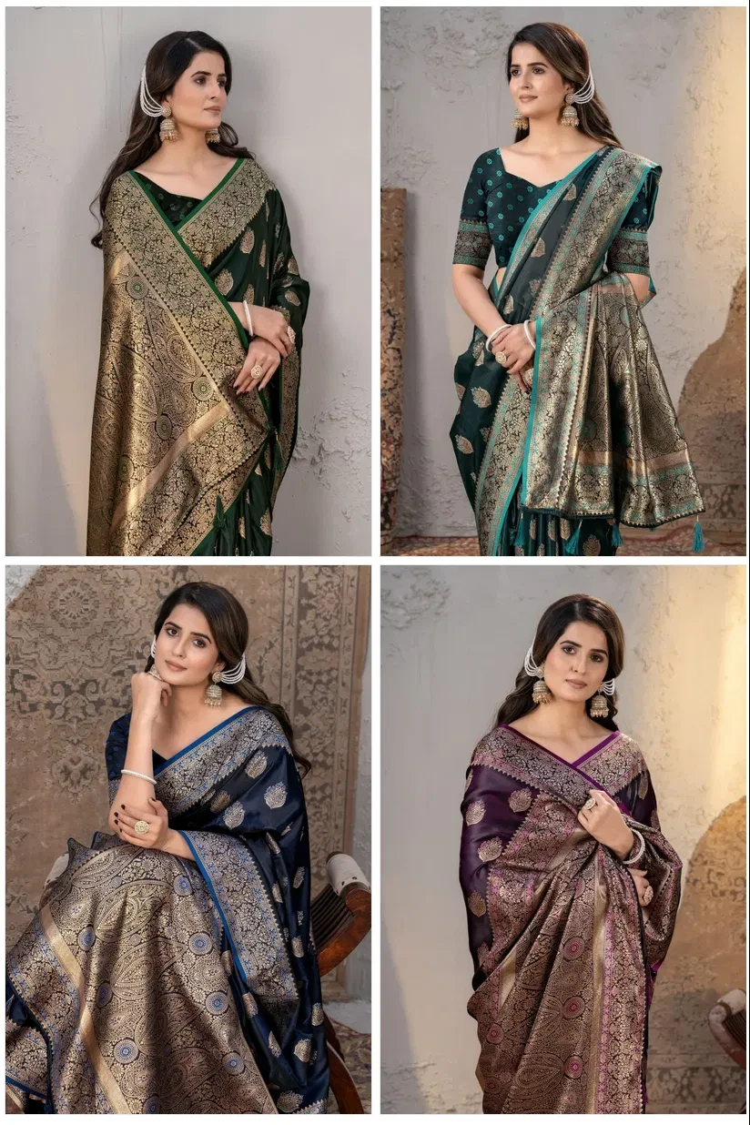 Sf Silk Vol 3 Banarasi Silk Festival Wear Saree Collection - Image 4