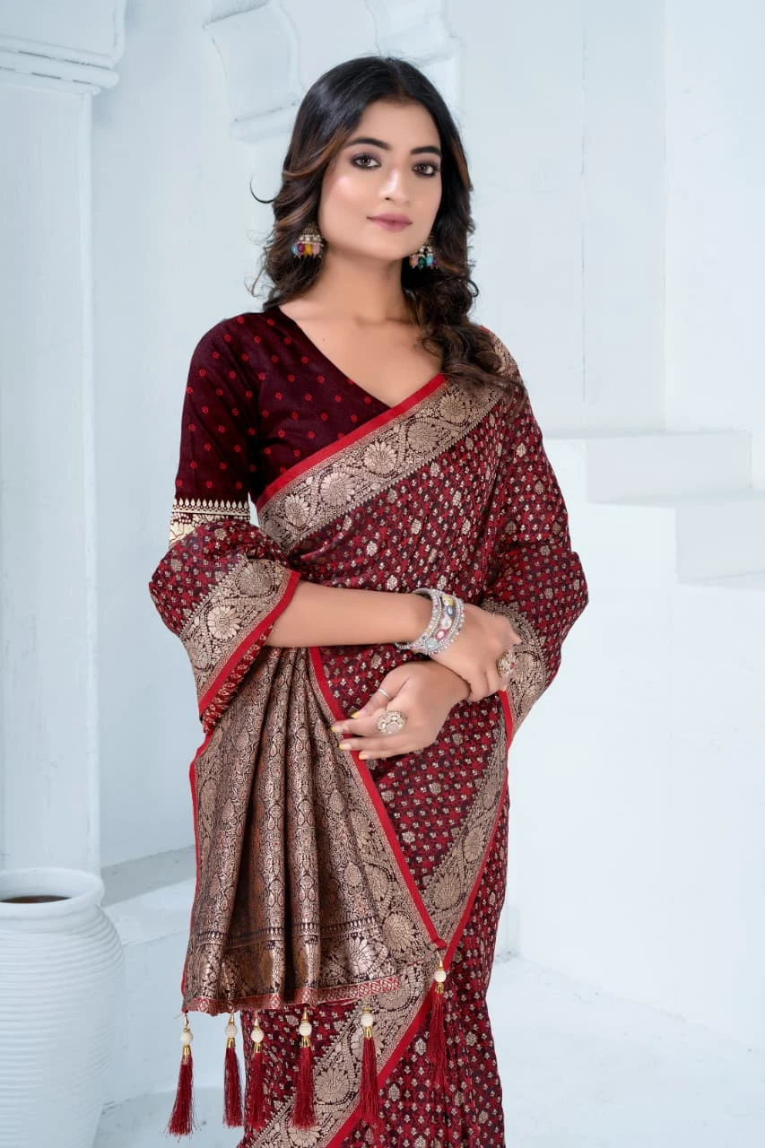 Sf Silk Vol 7 Satin Silk Festival Wear Saree Collection - Image 12