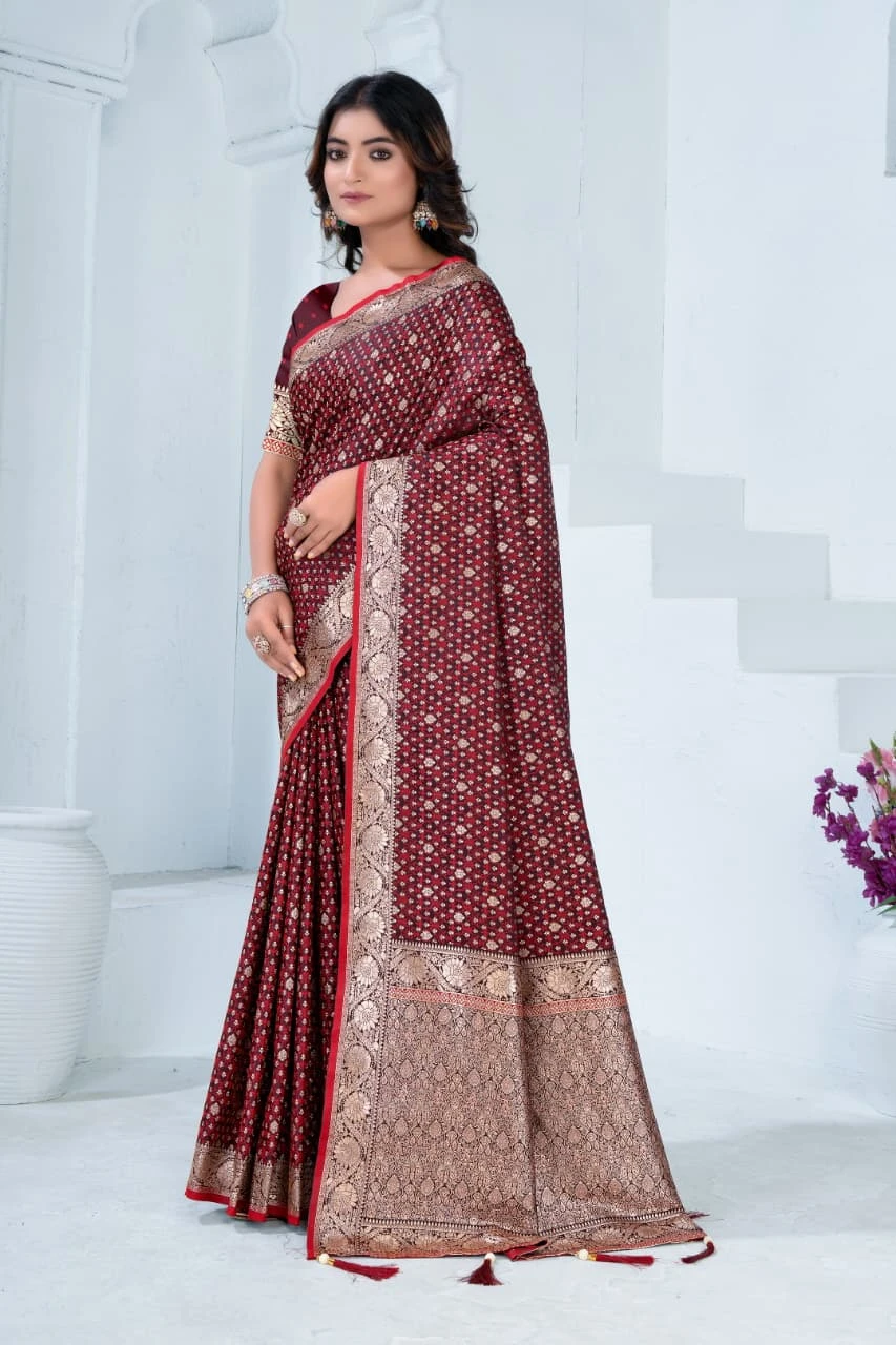 Sf Silk Vol 7 Satin Silk Festival Wear Saree Collection - Image 13