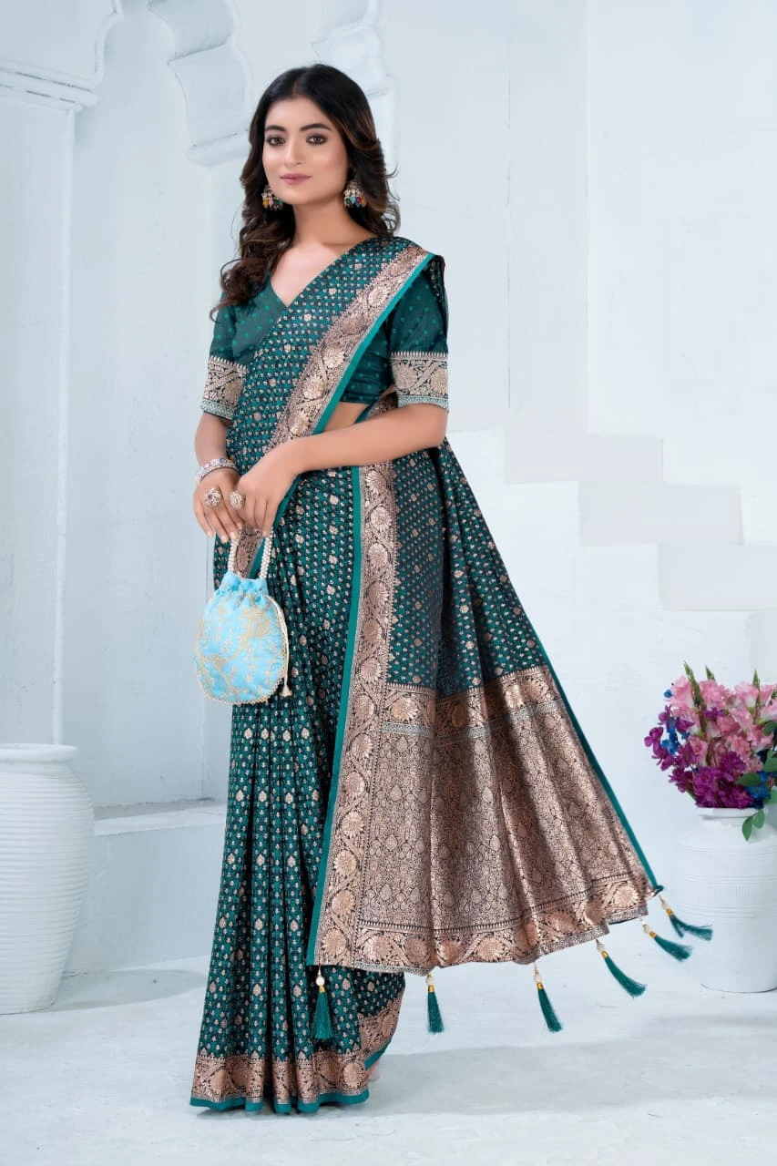 Sf Silk Vol 7 Satin Silk Festival Wear Saree Collection - Image 5