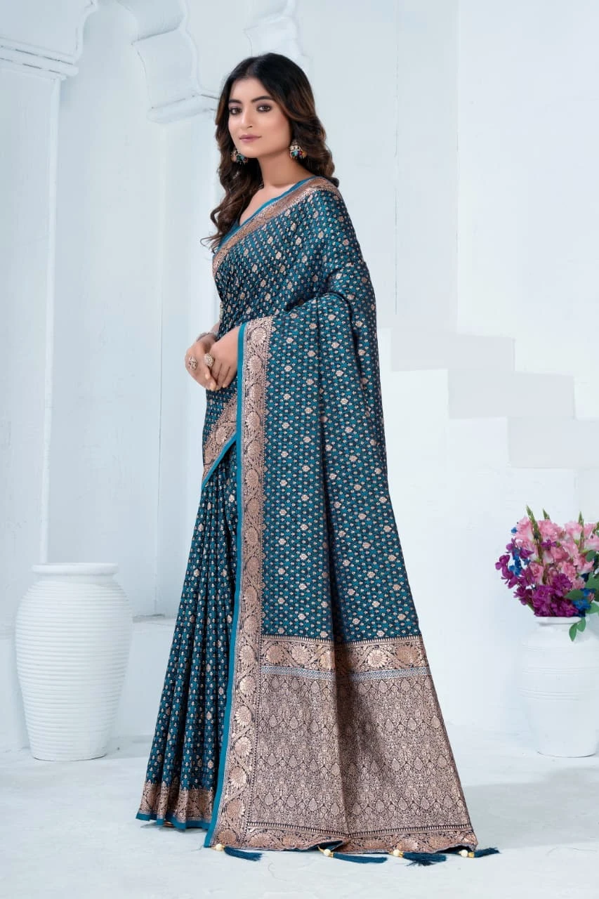 Sf Silk Vol 7 Satin Silk Festival Wear Saree Collection - Image 7