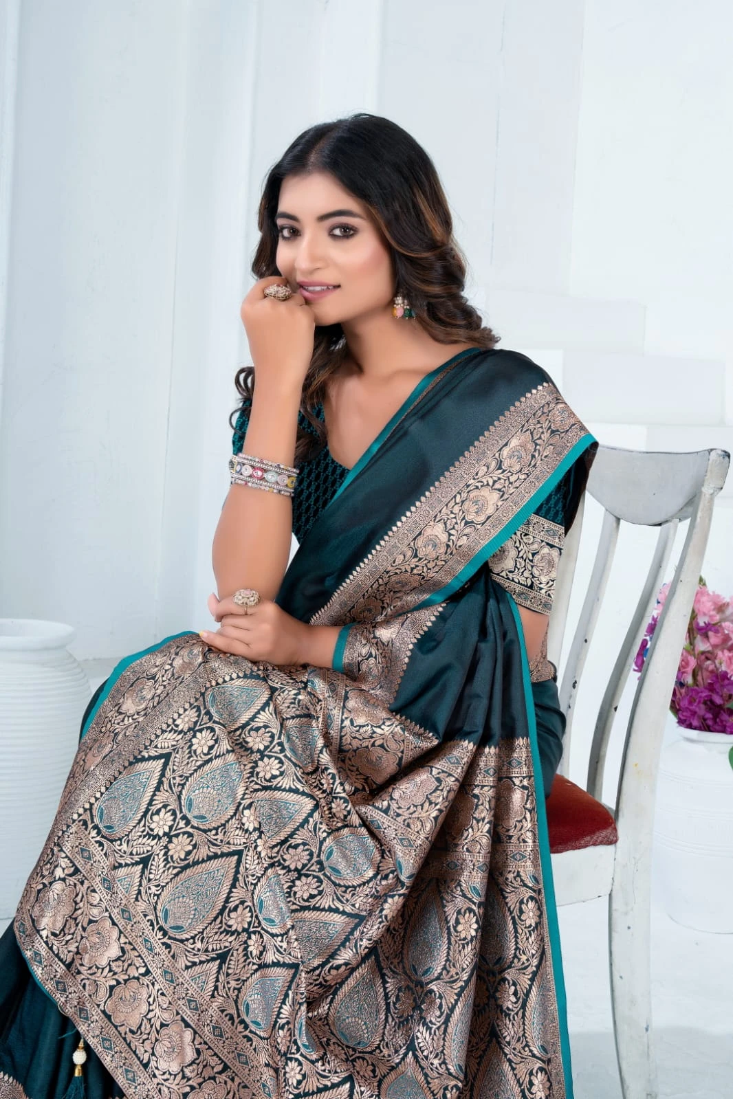 Sf Silk Vol 8 Satin Silk Traditional Wear Saree Collection - Image 10