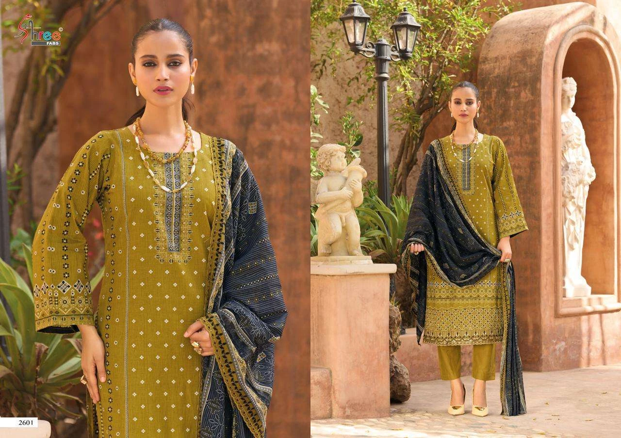 Shree Fab Bin Saeed Lawn Collection Vol 26 - Image 12