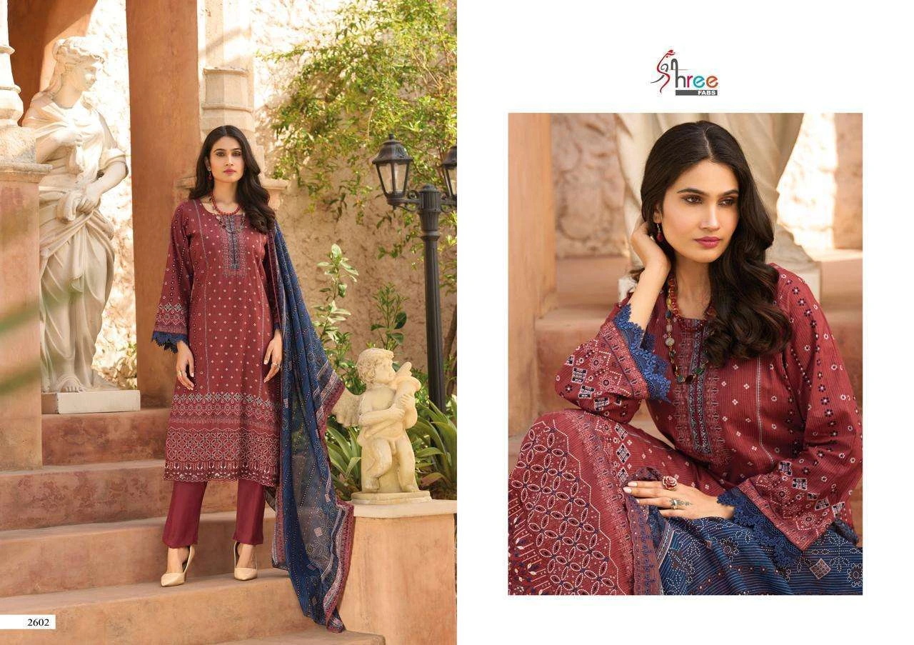 Shree Fab Bin Saeed Lawn Collection Vol 26 - Image 13
