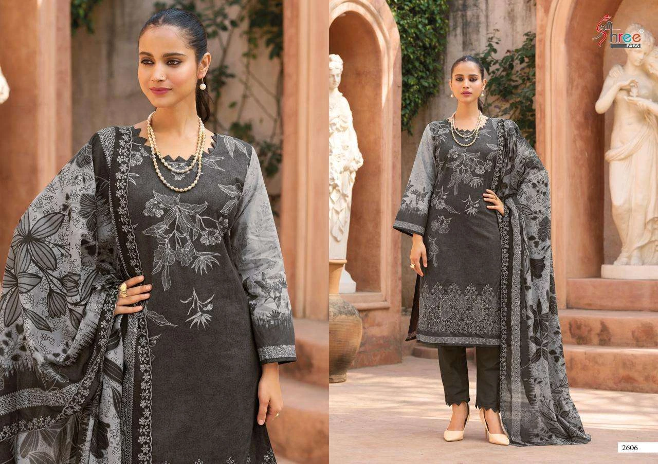 Shree Fab Bin Saeed Lawn Collection Vol 26 - Image 2