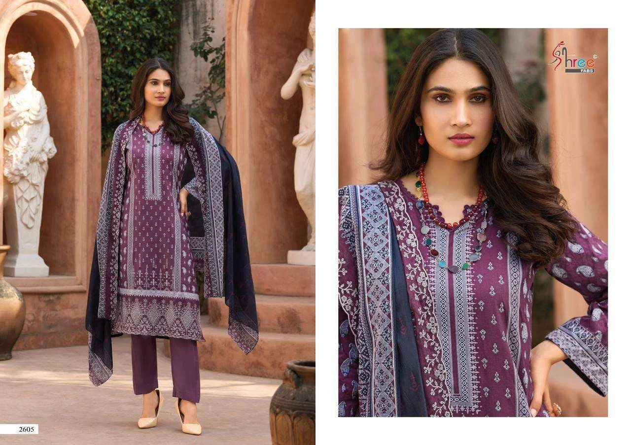 Shree Fab Bin Saeed Lawn Collection Vol 26 - Image 3