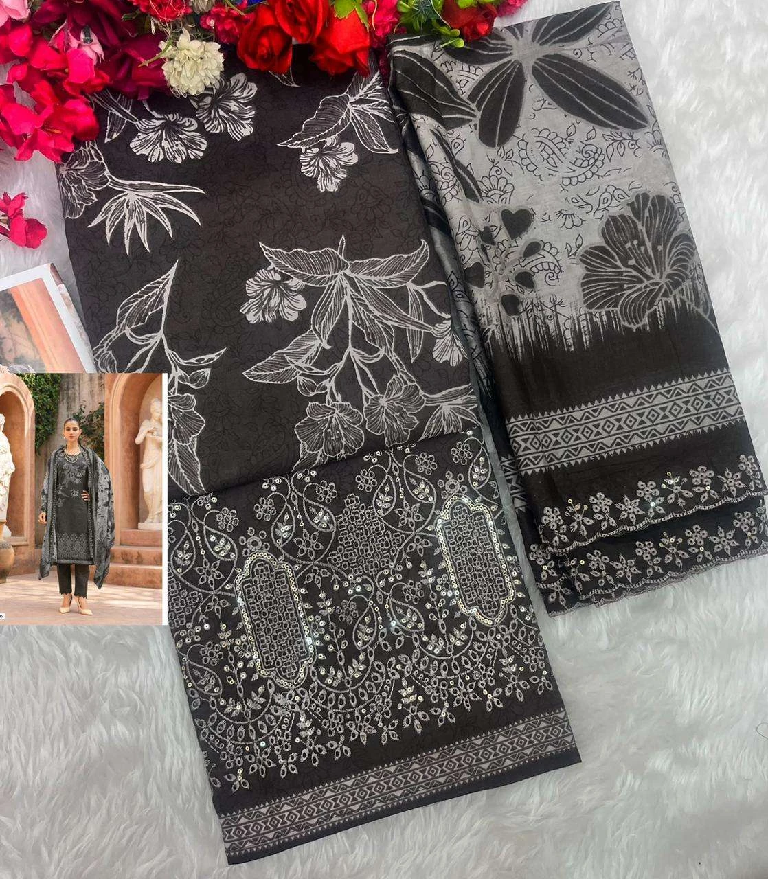 Shree Fab Bin Saeed Lawn Collection Vol 26 - Image 7