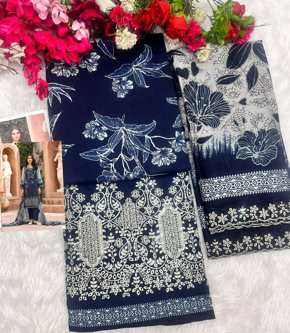 Shree Fab Bin Saeed Lawn Collection Vol 26 - Image 9