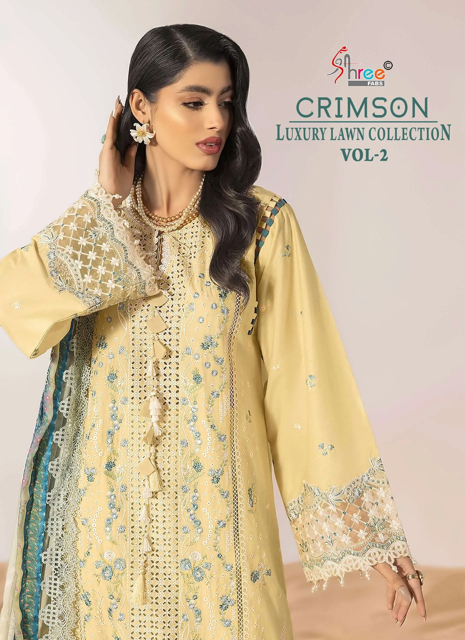 Shree Fab Crimson Luxury Lawn Collection Vol 2