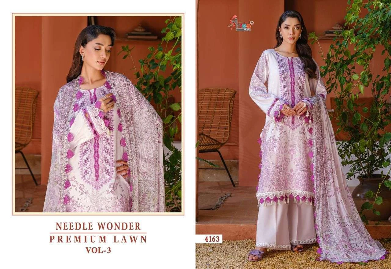 Shree Fab Needle Wonder Lawn Collection Vol 3 - Image 18