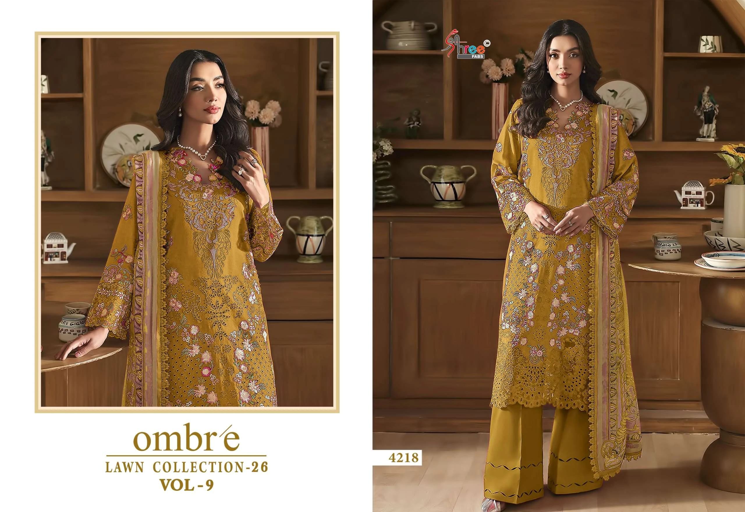 Shree Fab Ombre Lawn Collection Vol 9 - Image 10