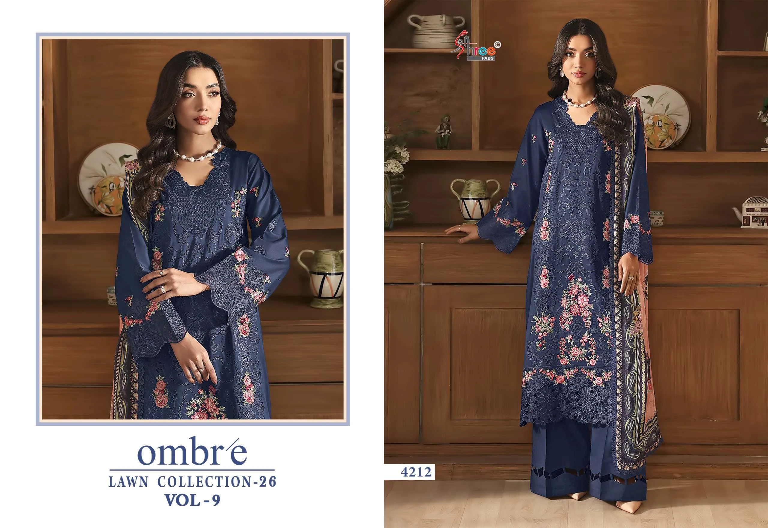 Shree Fab Ombre Lawn Collection Vol 9 - Image 2