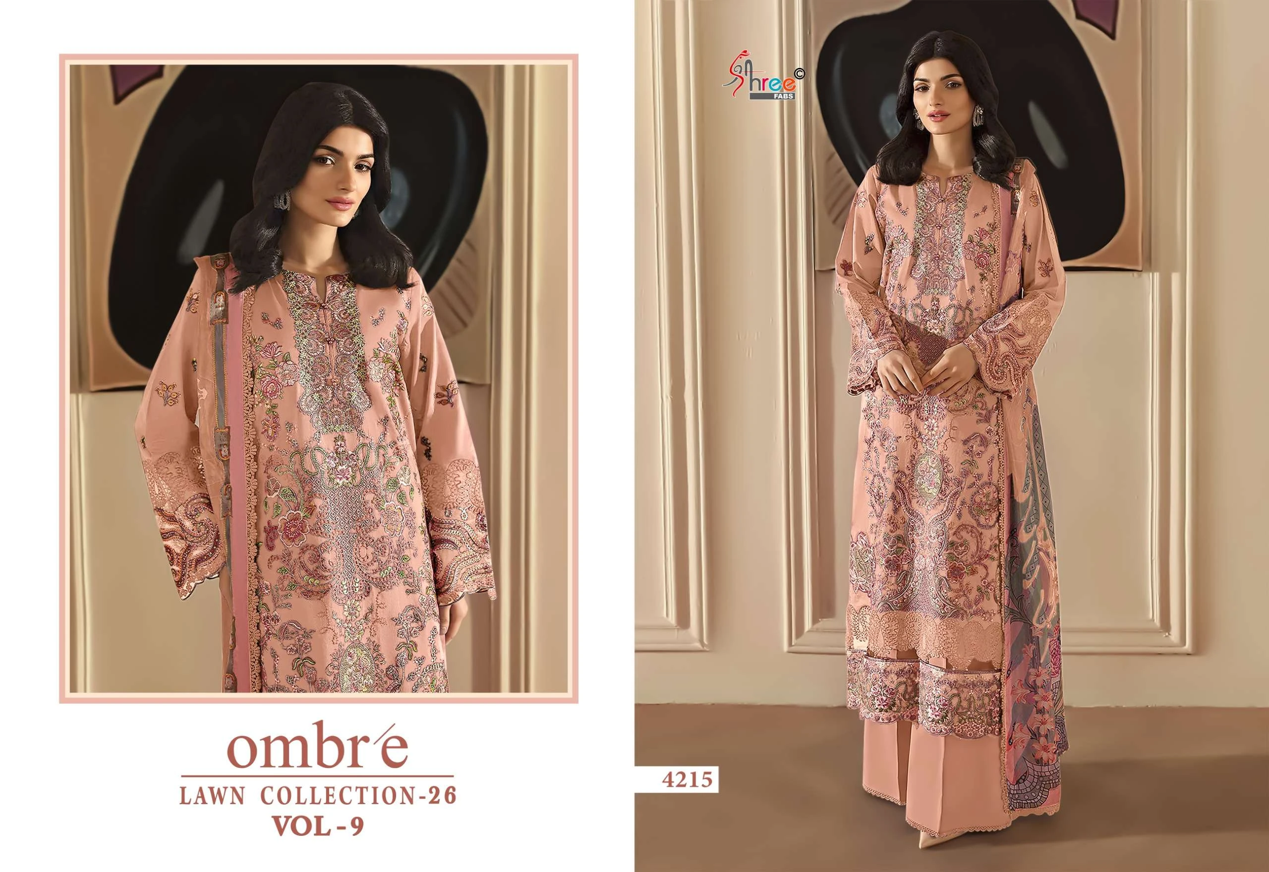 Shree Fab Ombre Lawn Collection Vol 9 - Image 5