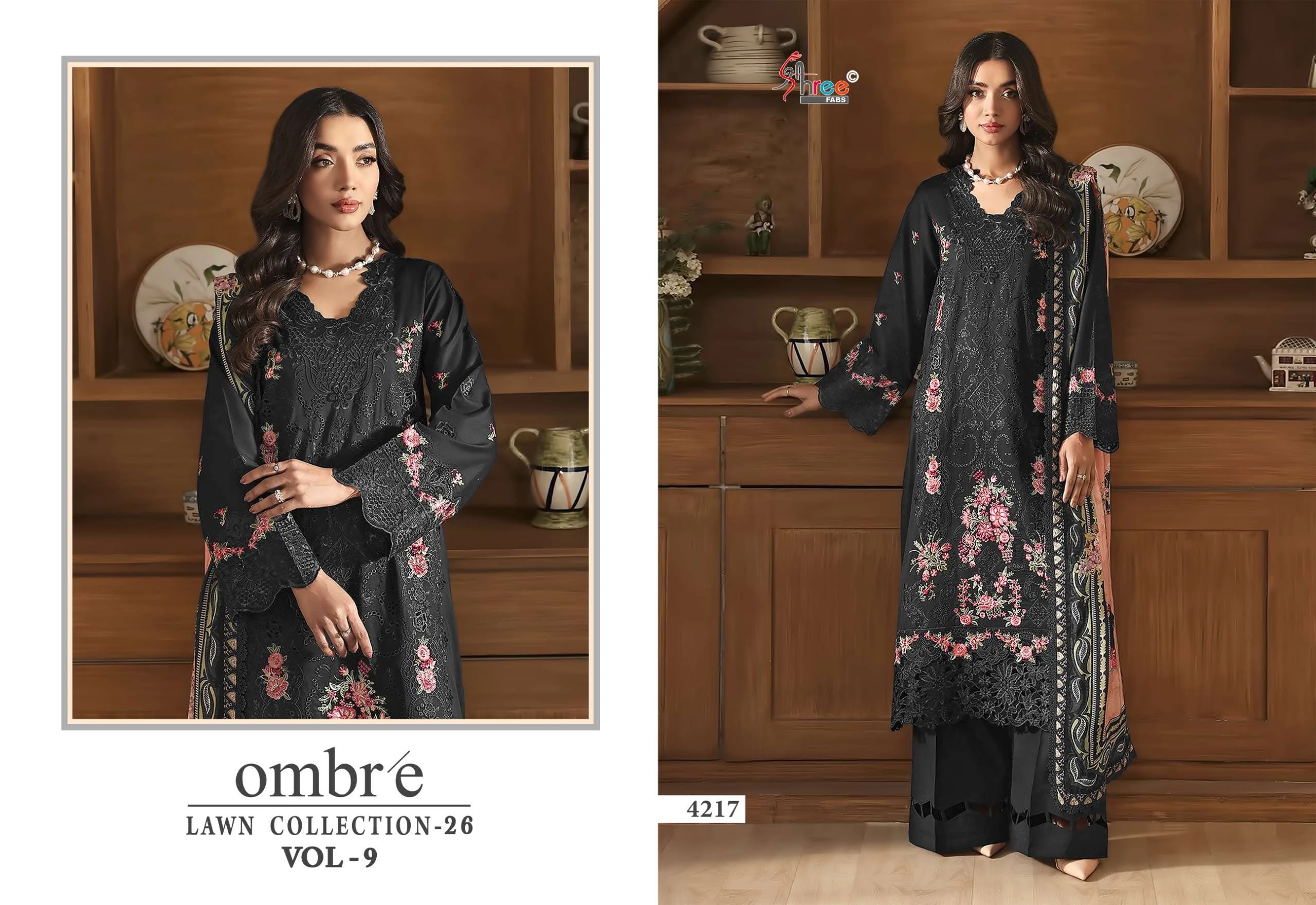 Shree Fab Ombre Lawn Collection Vol 9 - Image 7