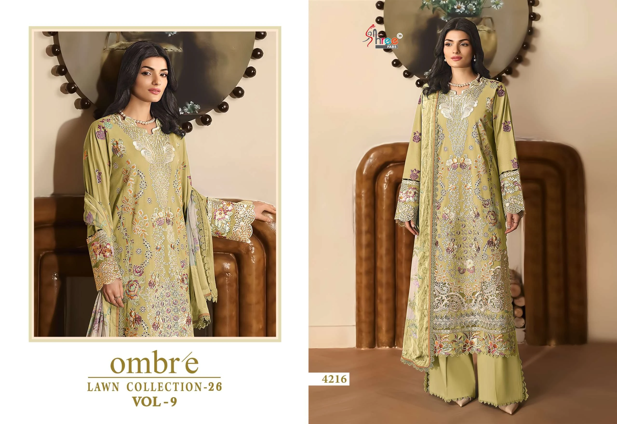 Shree Fab Ombre Lawn Collection Vol 9 - Image 8