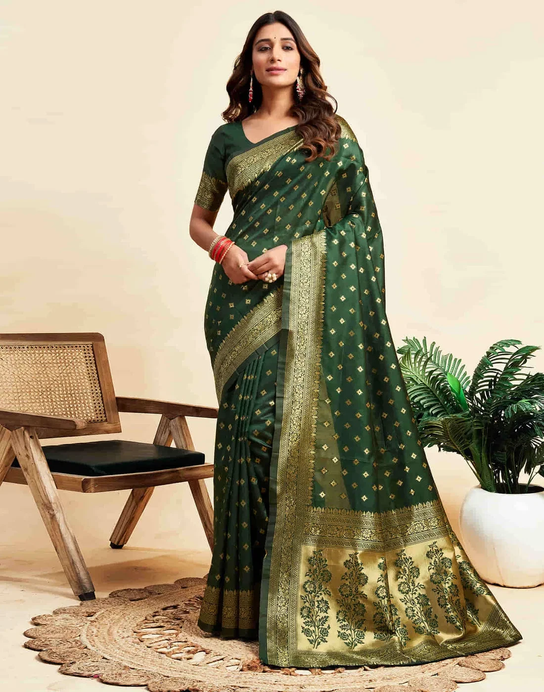Sm Pari 159 Silk Woven Work Traditional Saree Collection