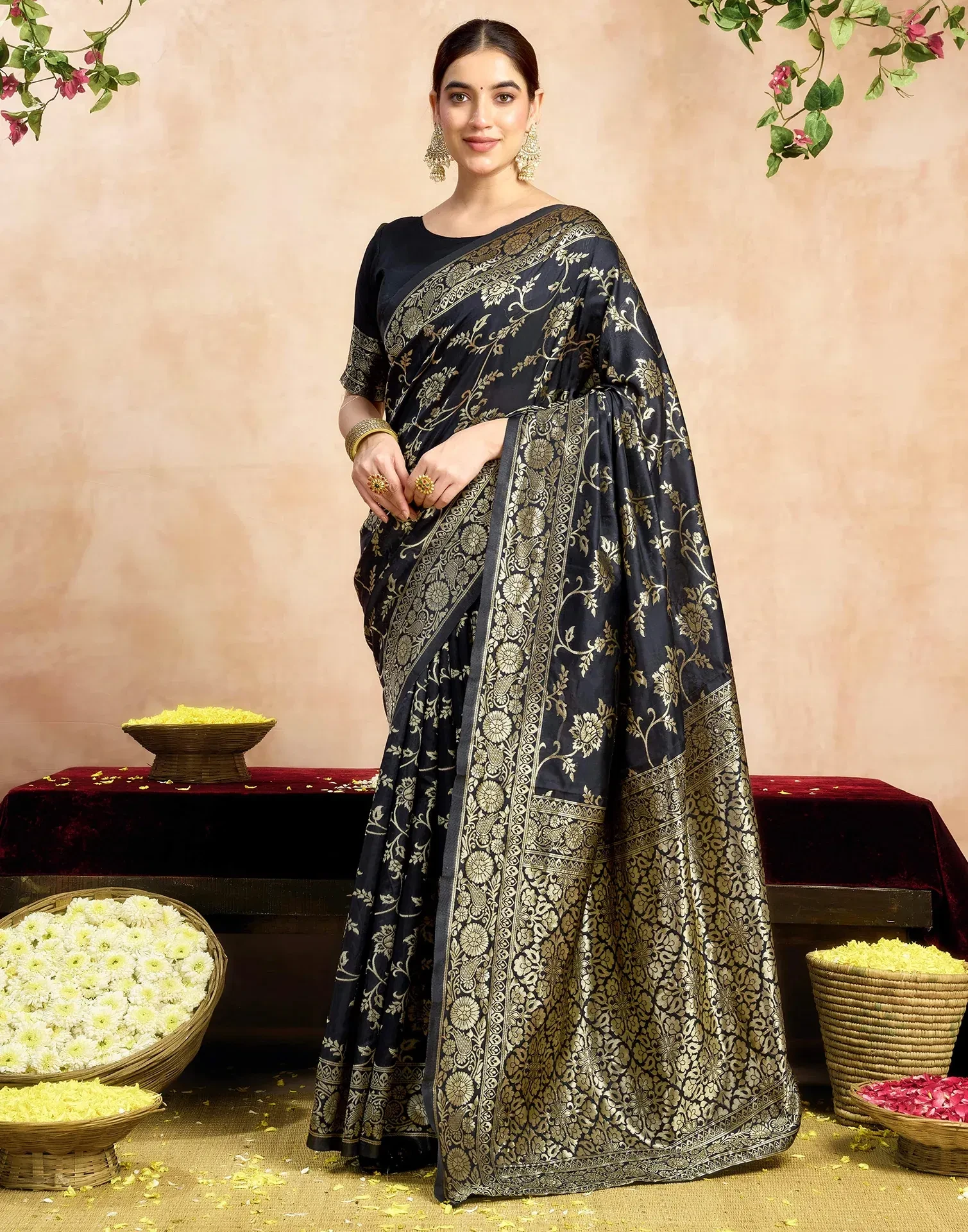 Sm Pari 228 Silk Woven Work Festival Saree Collection