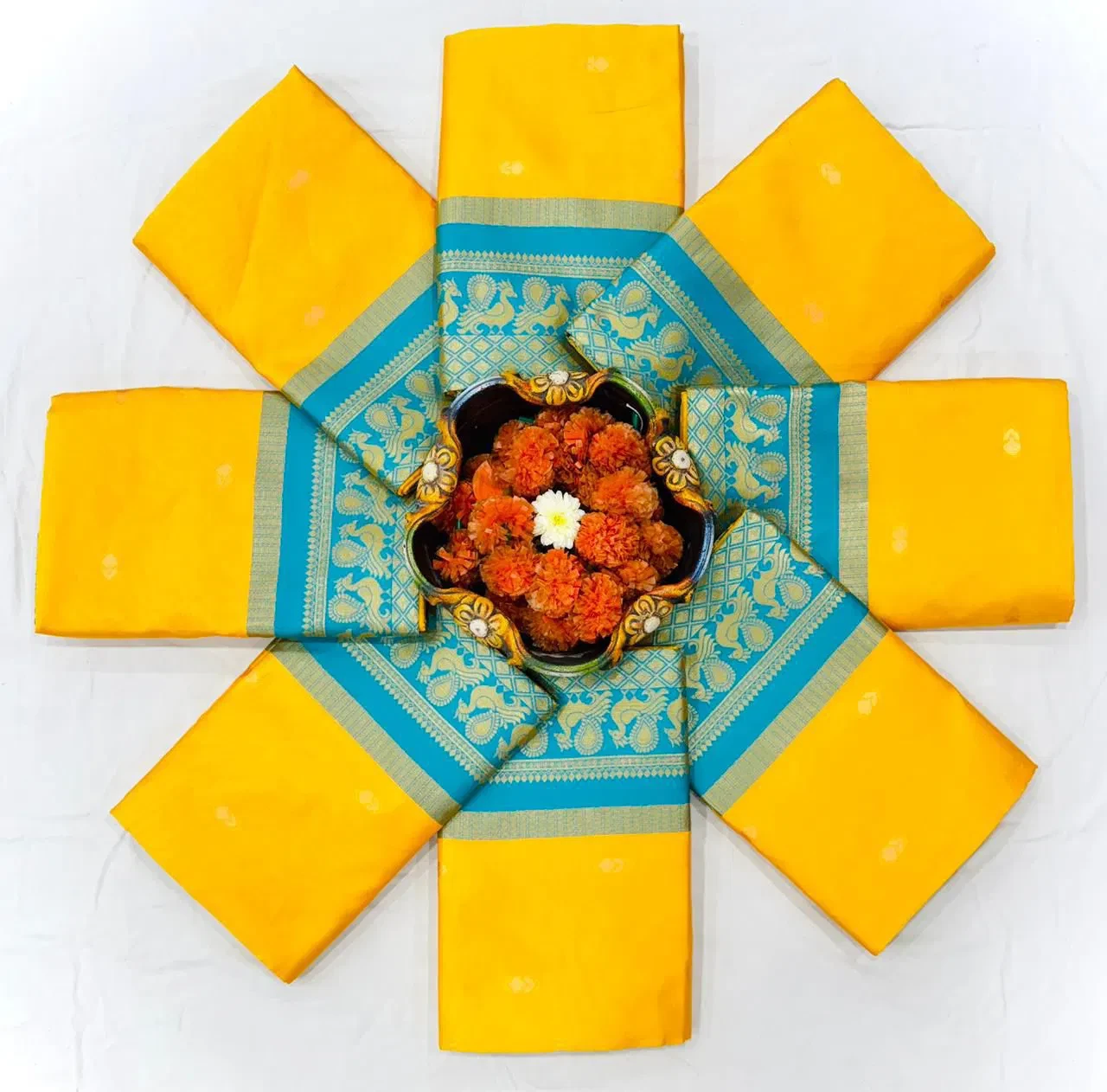 Soft Silk 6070 Soft Lichi Silk Jacquard Work Saree Collection - Image 7