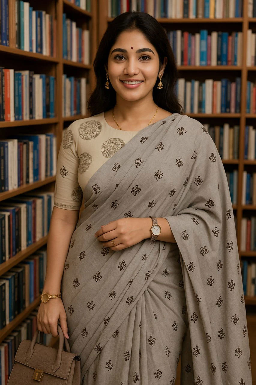 St D No 01 Mul Mul Cotton Digital Printed Saree Collection - Image 6