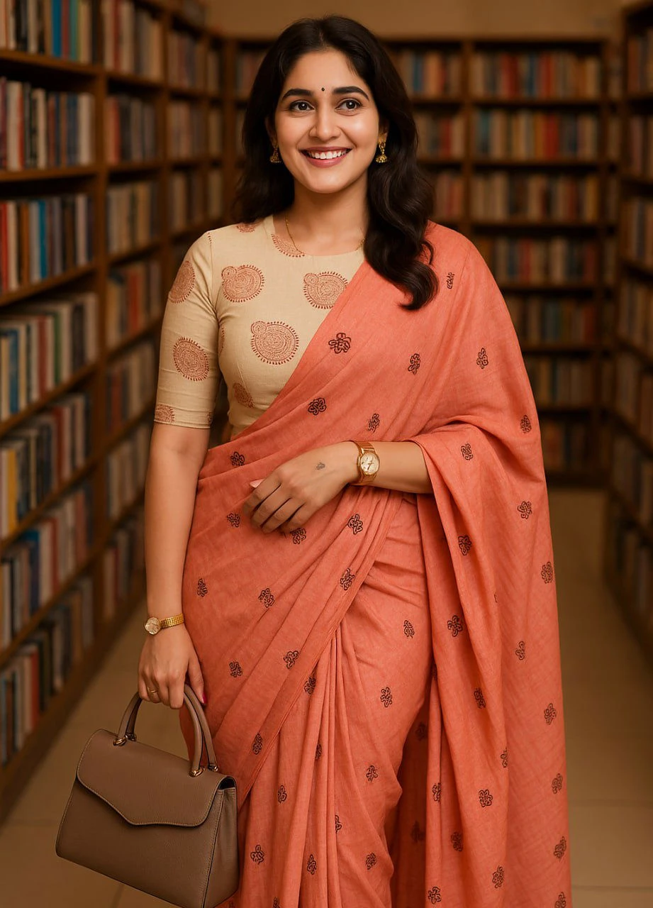 St D No 01 Mul Mul Cotton Digital Printed Saree Collection - Image 7