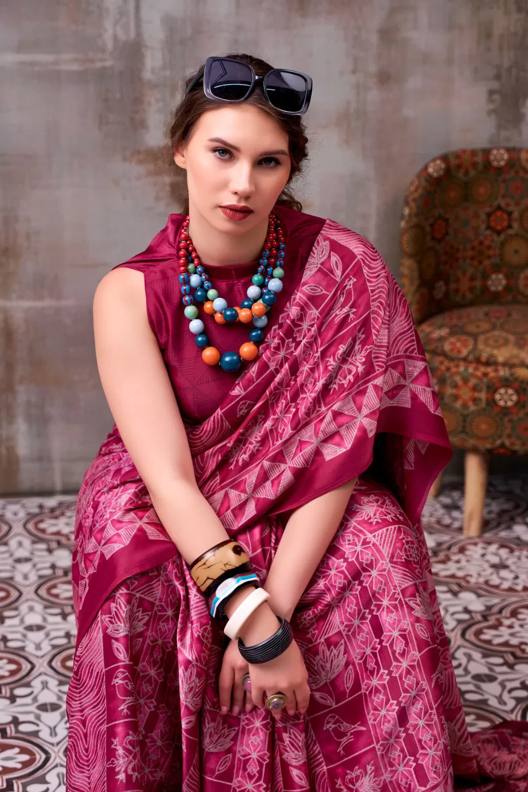 Taraa Kashviya Vol 1 Satin Silk Printed Saree Collection - Image 7