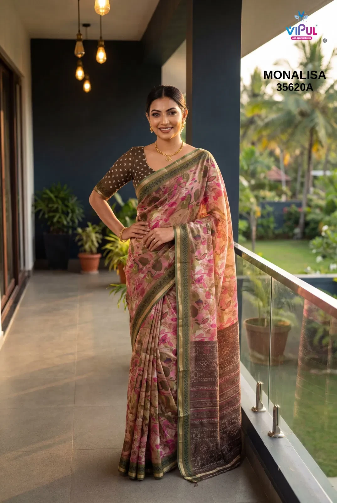 Vipul Monalisa 35620 a to D Mal Cotton Saree Collection - Image 2