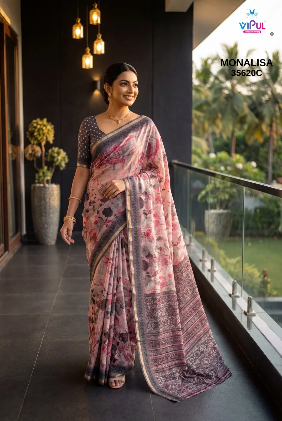 Vipul Monalisa 35620 a to D Mal Cotton Saree Collection - Image 4