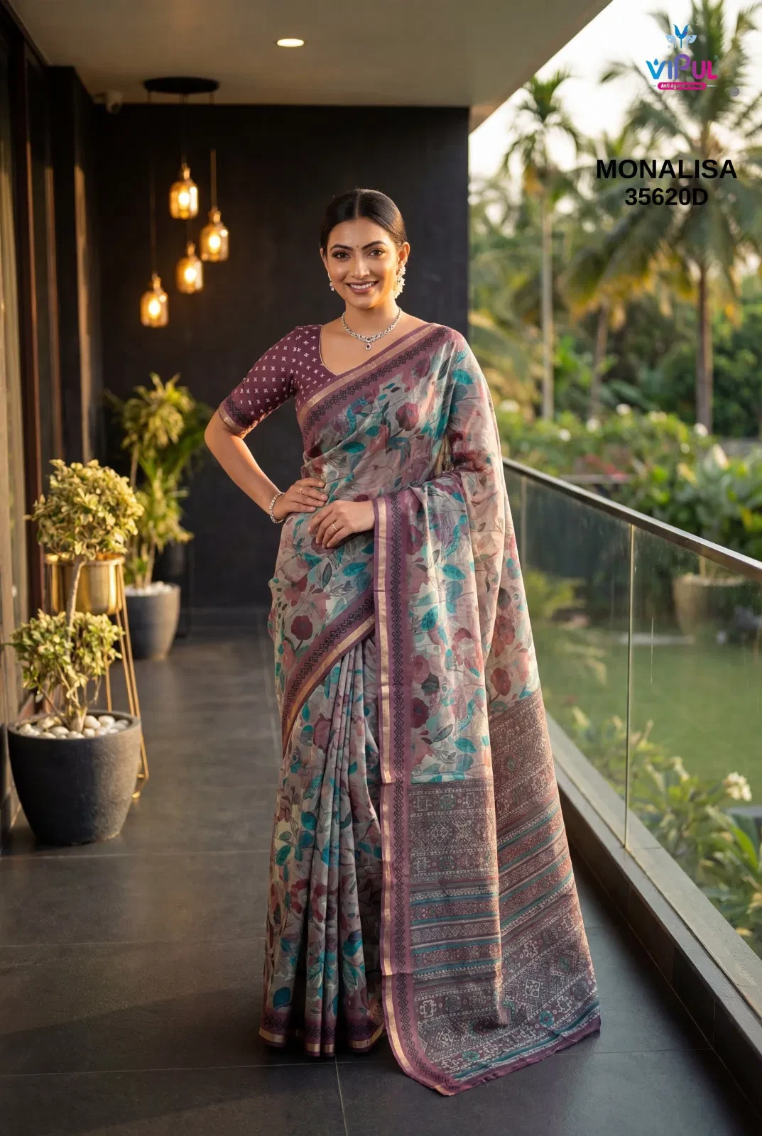 Vipul Monalisa 35620 a to D Mal Cotton Saree Collection - Image 5