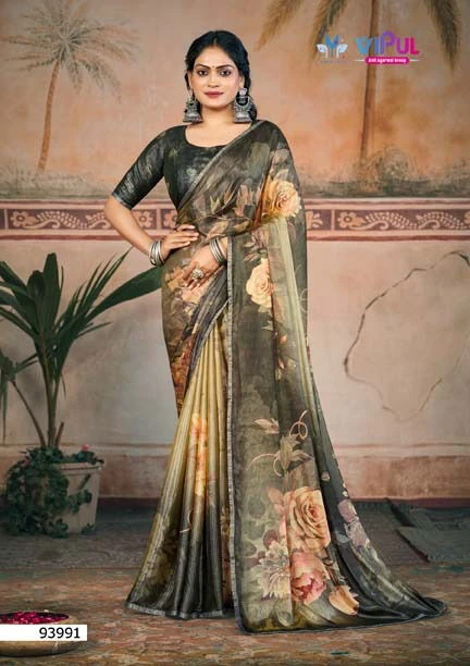Vipul Venice Shimmer Printed Fancy Saree Collection - Image 6