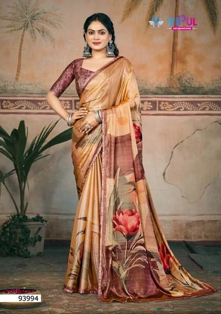Vipul Venice Shimmer Printed Fancy Saree Collection - Image 9