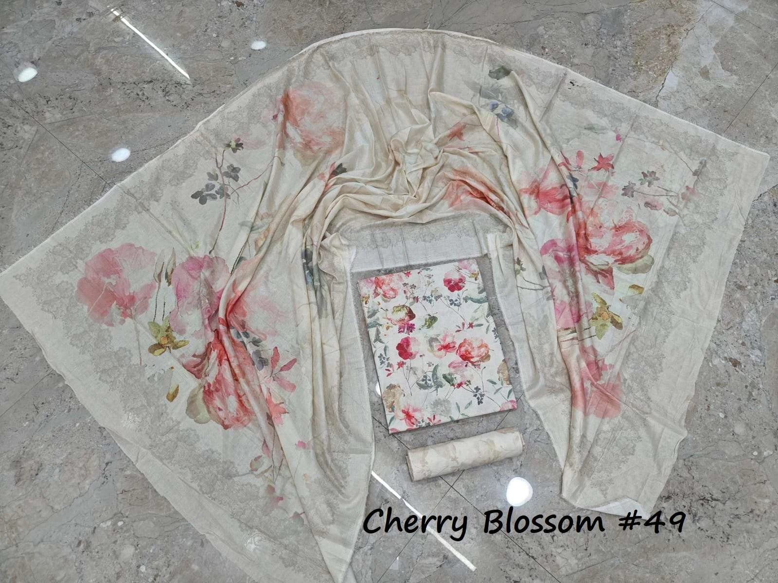 Vishwam Fabric Cherry Blossom - Image 12