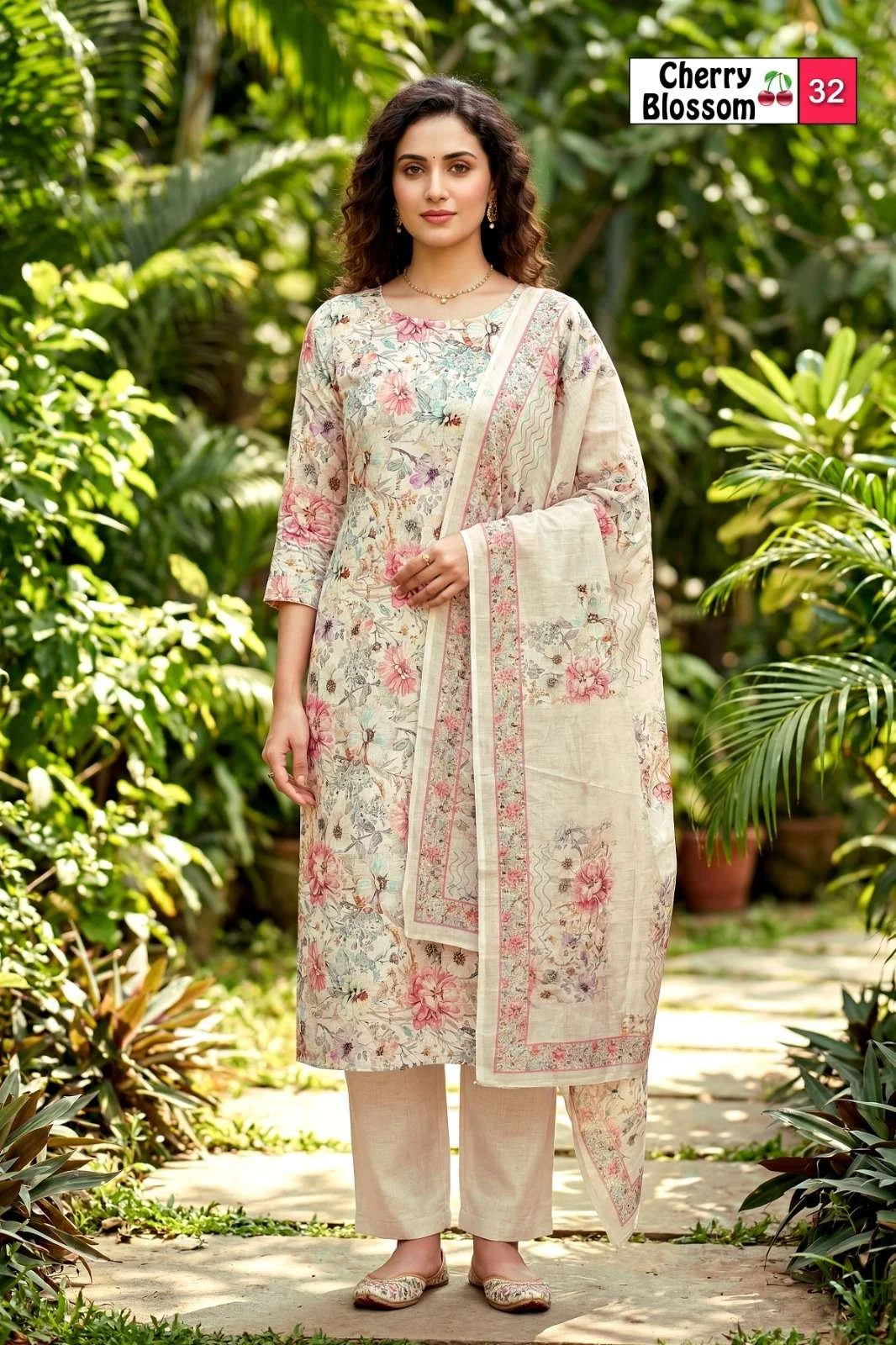 Vishwam Fabric Cherry Blossom - Image 3