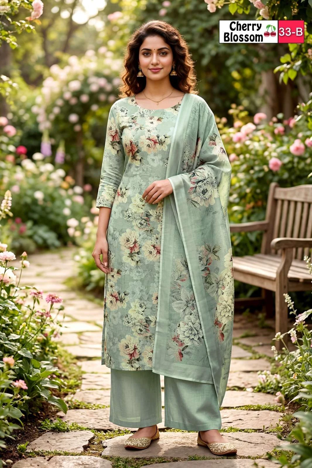 Vishwam Fabric Cherry Blossom - Image 4