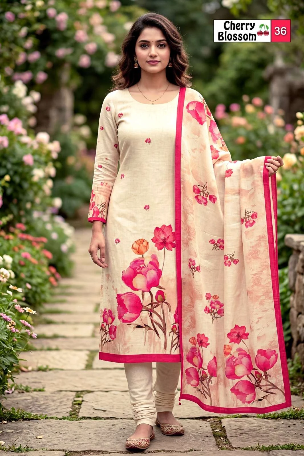 Vishwam Fabric Cherry Blossom - Image 7