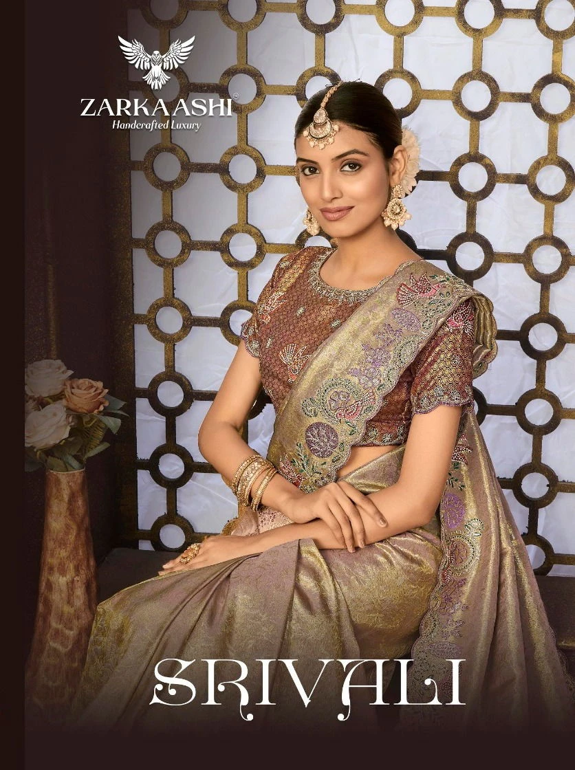 Zarkaashi Srivali Tissue Silk Designer Saree Collection