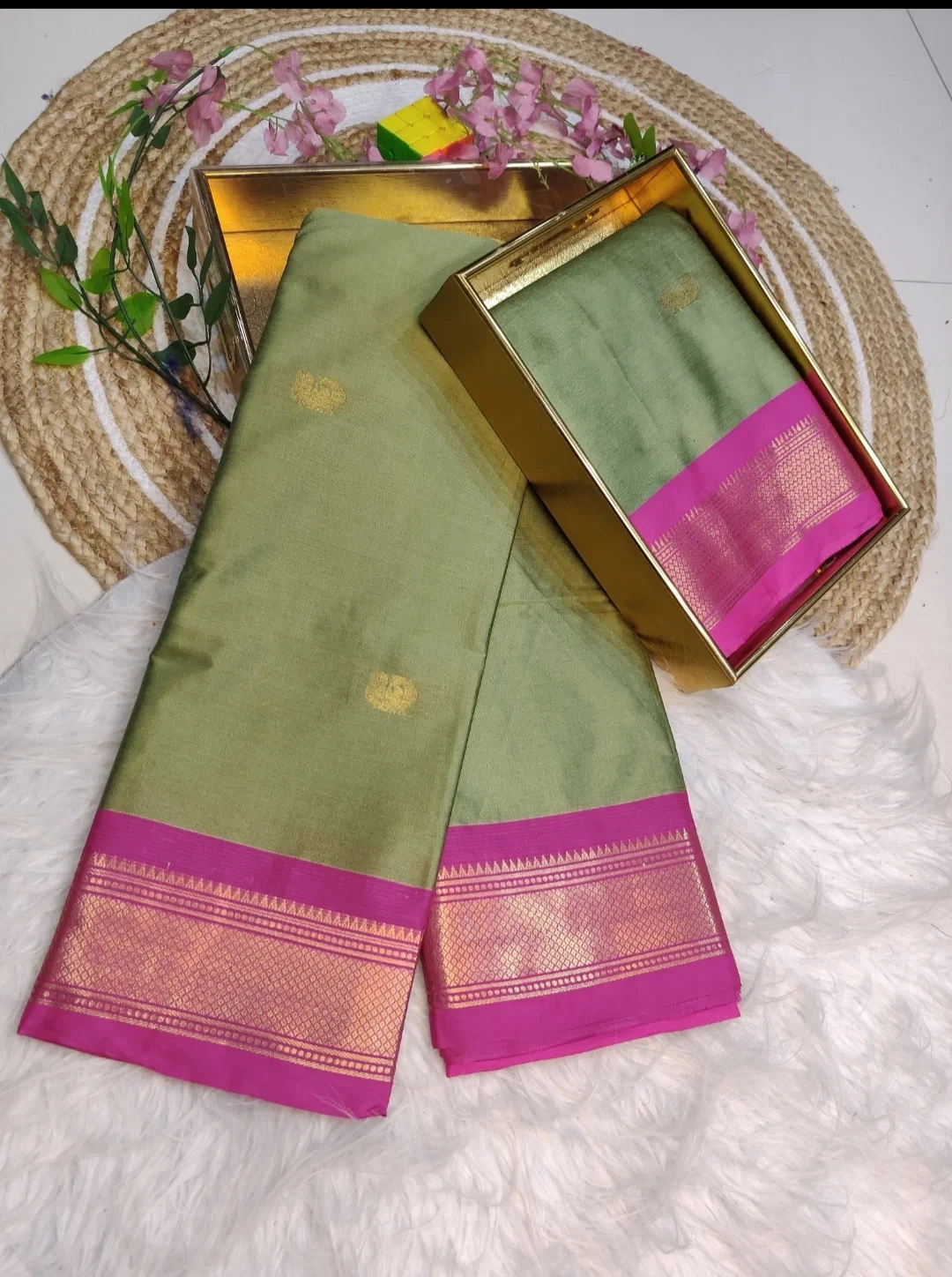Aab Cotton Paithani 05 Soft Silk Zari Saree Collection